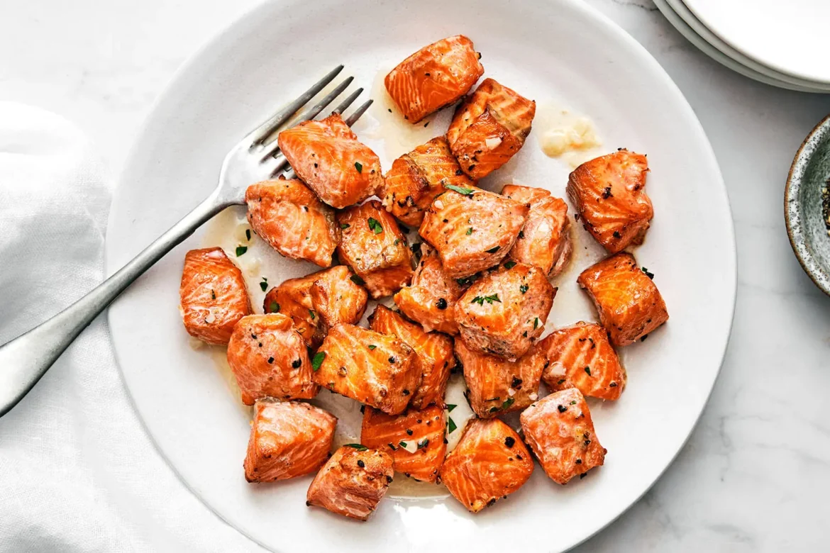 air fryer salmon bites