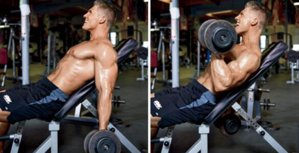 incline dumbbell curl